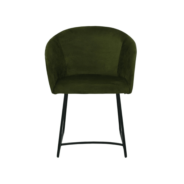Scaun verde cu picioare de metal | model IBIS - eScaun.ro
