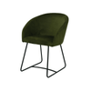 Scaun verde cu picioare de metal | model IBIS - eScaun.ro