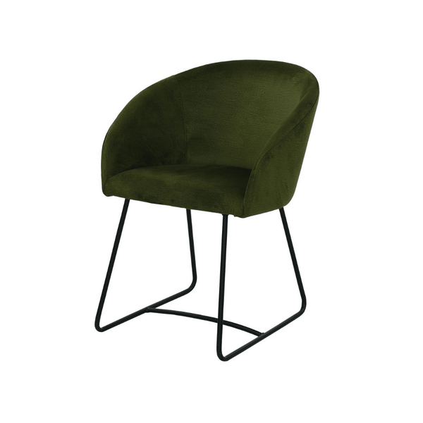 Scaun verde cu picioare de metal | model IBIS - eScaun.ro
