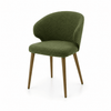 Scaun verde din catifea | model CAPRICE - eScaun.ro