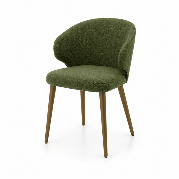 Scaun verde din catifea | model CAPRICE - eScaun.ro