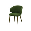 Scaun verde din catifea | model CAPRICE - eScaun.ro
