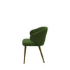 Scaun verde din catifea | model CAPRICE - eScaun.ro