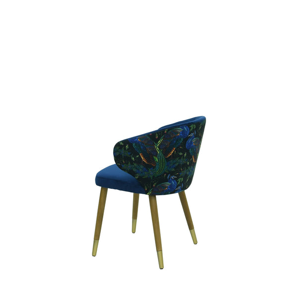 Scaun verde din catifea | model CAPRICE - eScaun.ro