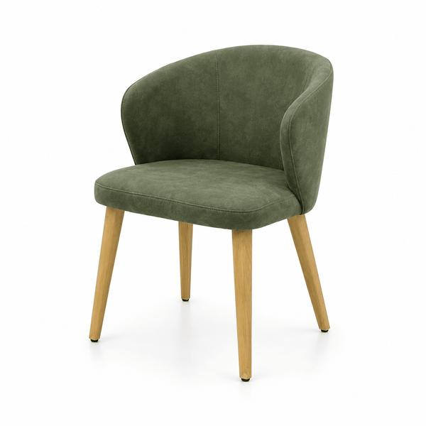 Scaun verde din material | model BRUNO - eScaun.ro