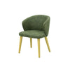 Scaun verde din material | model BRUNO - eScaun.ro