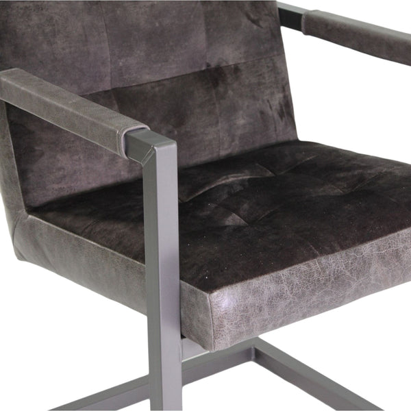 Scaun din catifea si piele | model FLEET BADSAAL - eScaun.ro
