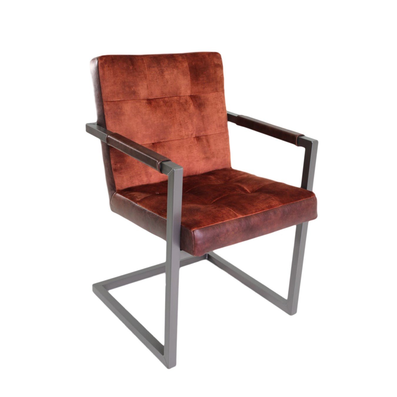 Scaun din catifea si piele | model FLEET BADSAAL - eScaun.ro